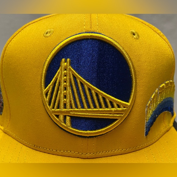 NEW AUTHENTIC Pro Standard NBA Golden State Warriors Hometown Snapback Hat Yello - Picture 8 of 14